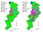 Click to enlarge image of Manchester time slice pre 1851 and 1911