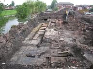 Click to enlarge Image of Adelphi Street 1820 dyeworks excavation by Oxford Archaeology North
